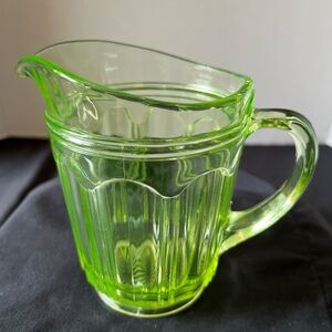 Uranium Glass Pitcher